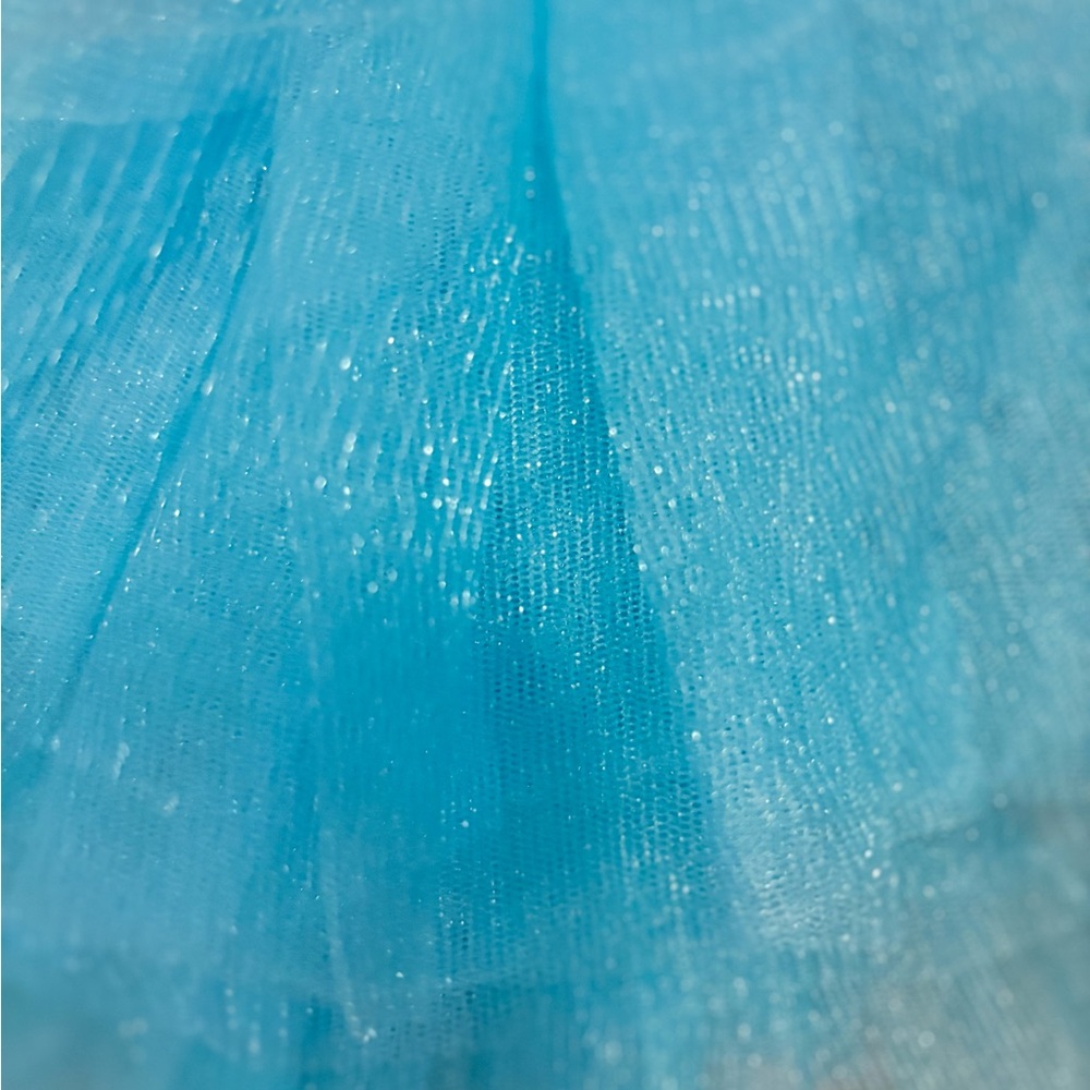 Turquoise Thick Tutu Set with Headband  and Top photo prop NB - Picture 3 of 6